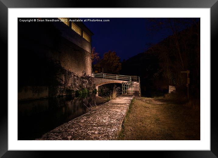 Bridge over the canal Framed Mounted Print by Sean Needham