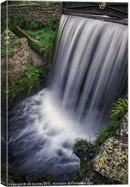 SILK FALLS Canvas Print by Rob Toombs