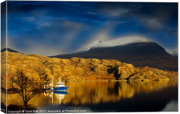 Loch Shieldaig in the Highlands ofScotland Canvas Print by Tylie Duff Photo Art