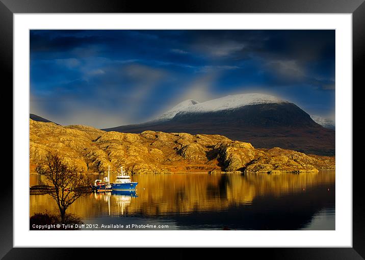 Loch Shieldaig in the Highlands ofScotland Framed Mounted Print by Tylie Duff Photo Art