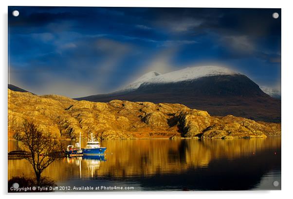 Loch Shieldaig in the Highlands ofScotland Acrylic by Tylie Duff Photo Art