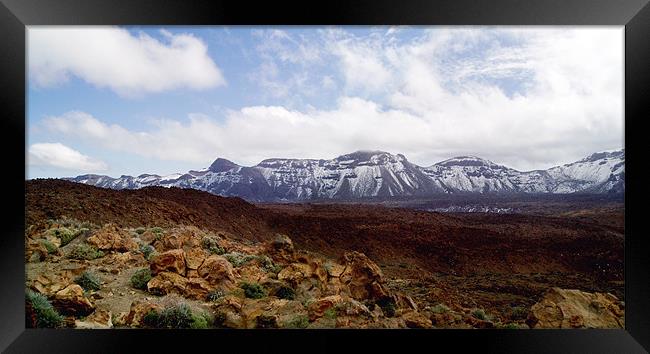 Spain - Parque National del Teide  Framed Print by David Turnbull