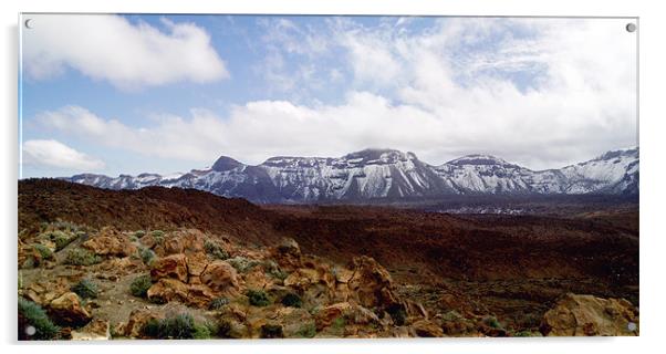 Spain - Parque National del Teide  Acrylic by David Turnbull