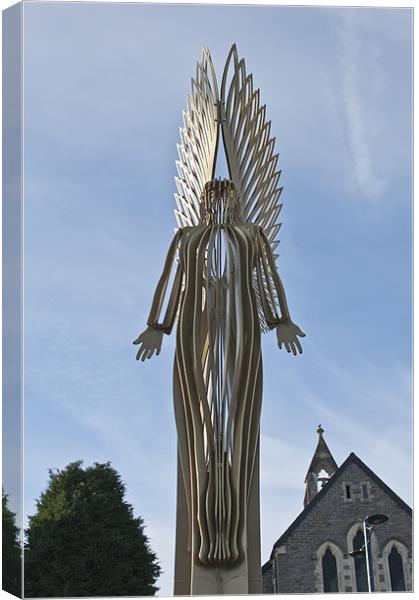 The Angel of Bargoed 2 Canvas Print by Steve Purnell