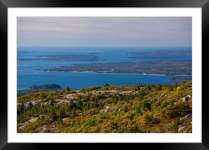 View from Cadillac Mountain Framed Mounted Print by Thomas Schaeffer
