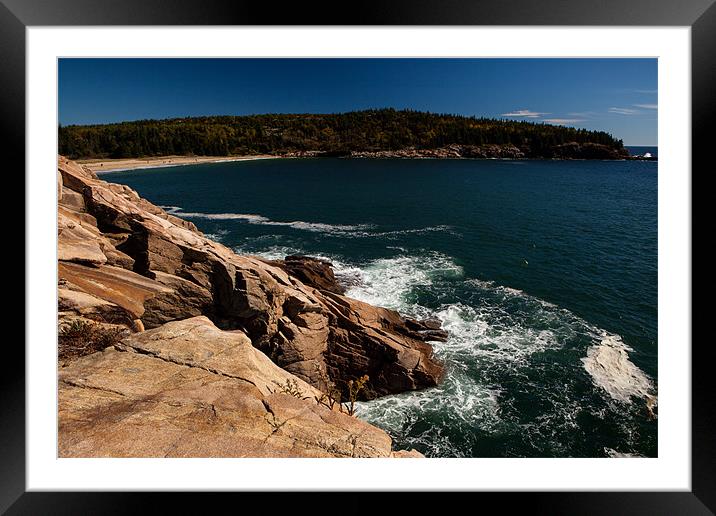 Acadia coast Framed Mounted Print by Thomas Schaeffer