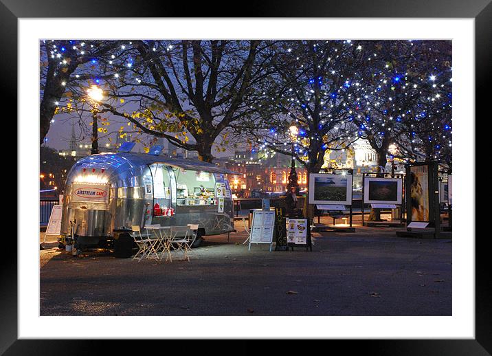 Airstream Cafe, South Bank, London Framed Mounted Print by Allen Gregory