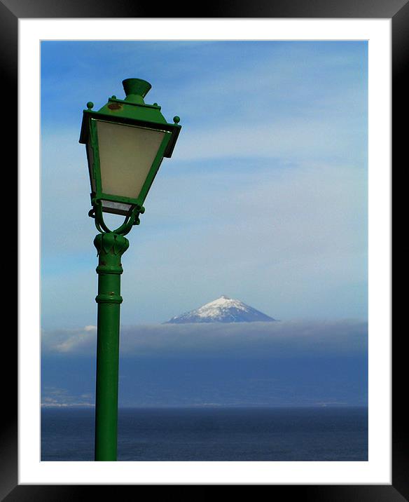 Spain - Pico del Teide from La Gomera 2  Framed Mounted Print by David Turnbull