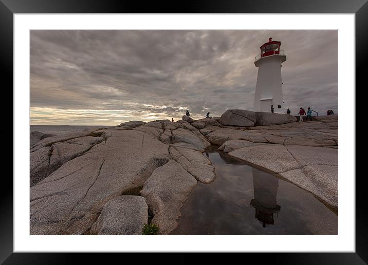 Peggys Cove Framed Mounted Print by Thomas Schaeffer