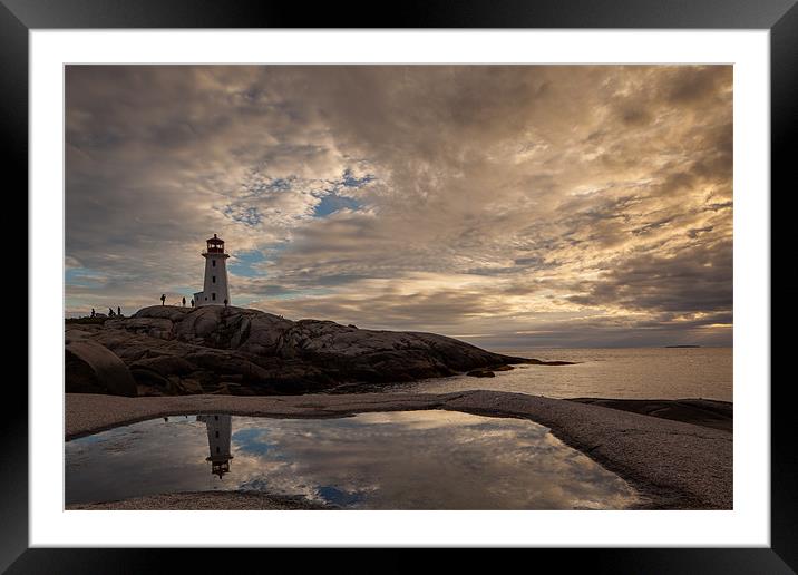 Lighthouse Peggys Coove Framed Mounted Print by Thomas Schaeffer