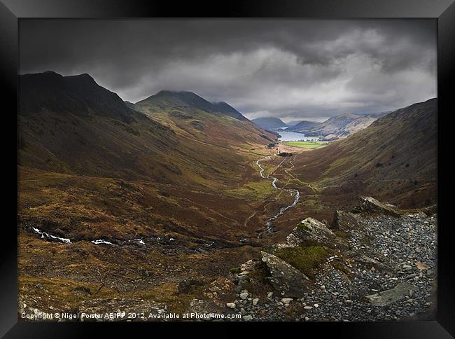 Buttermere Valley Framed Print by Creative Photography Wales