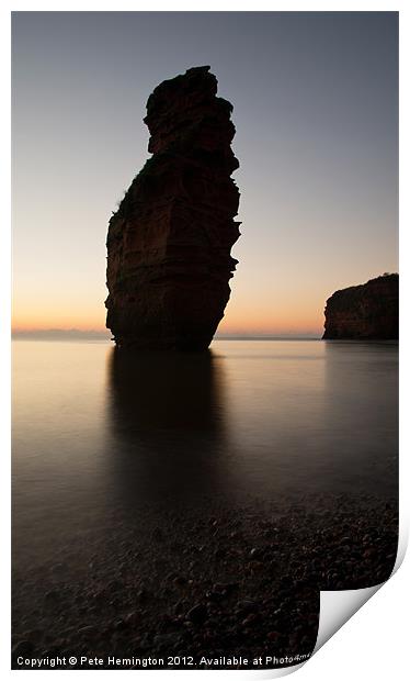 Stacks at Dawn Print by Pete Hemington