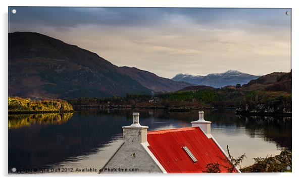 Red Roof at Shieldaig Acrylic by Tylie Duff Photo Art