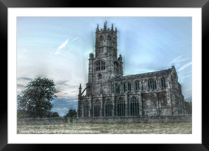 HDR Effect Fotheringhay Church Framed Mounted Print by Daniel Gray