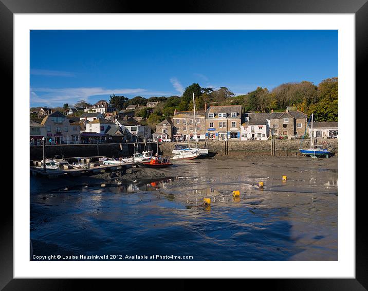 The Inner Harbour at Padstow, Cornwall Framed Mounted Print by Louise Heusinkveld