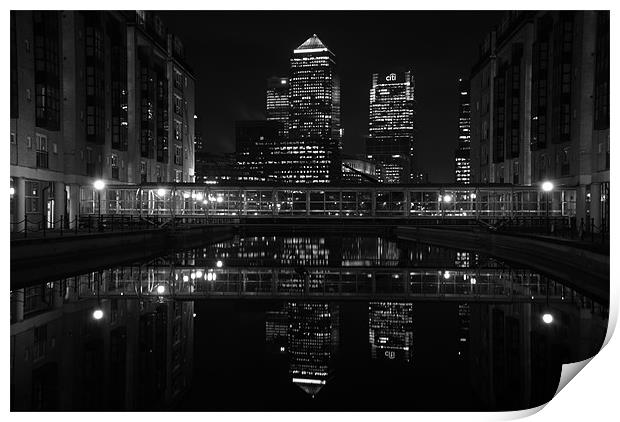 London,Canary Wharf,  Evening Photograph, Print by Allen Gregory