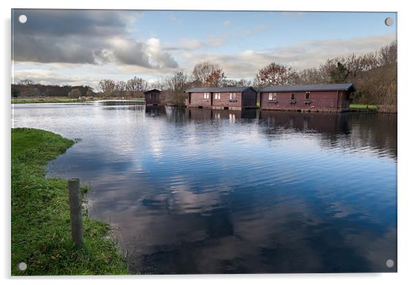 Boathouses at Wayford Bridge Acrylic by Stephen Mole