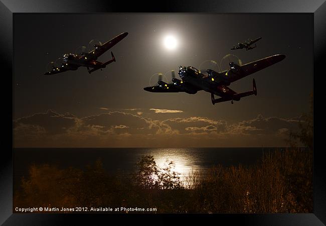 Bombers Moon Framed Print by K7 Photography