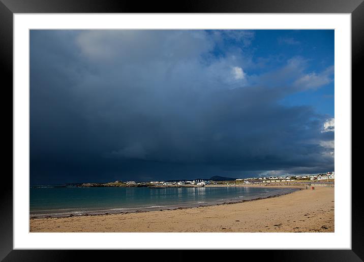 Trearddur Bay Storm Clouds Framed Mounted Print by Gail Johnson