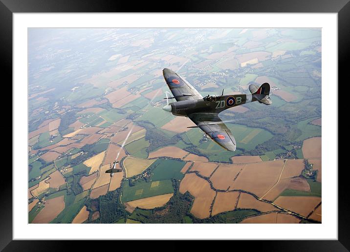 Spitfire victory Framed Mounted Print by Gary Eason