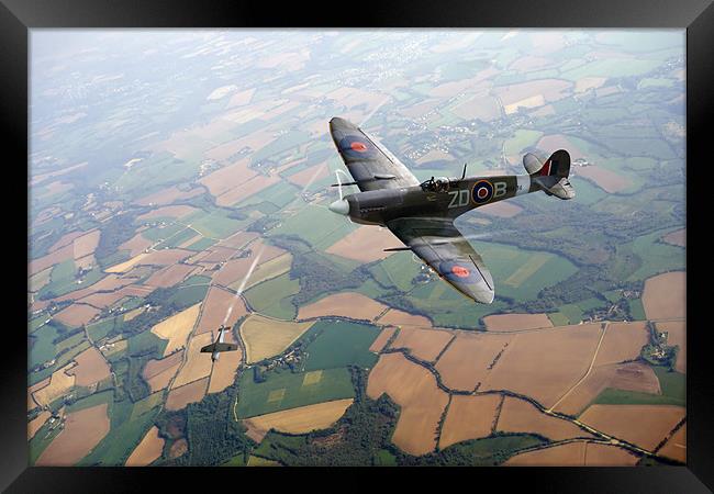 Spitfire victory Framed Print by Gary Eason