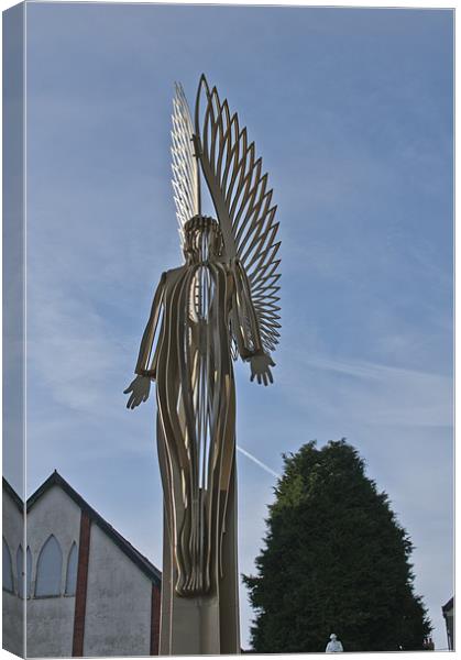The Angel of Bargoed 3 Canvas Print by Steve Purnell