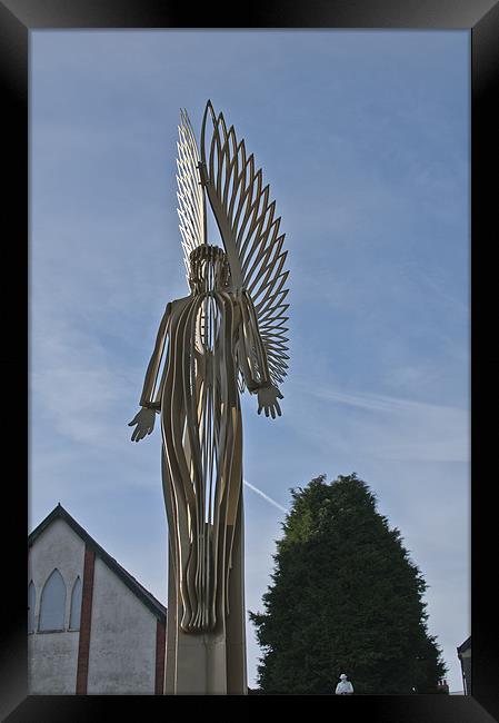 The Angel of Bargoed 3 Framed Print by Steve Purnell