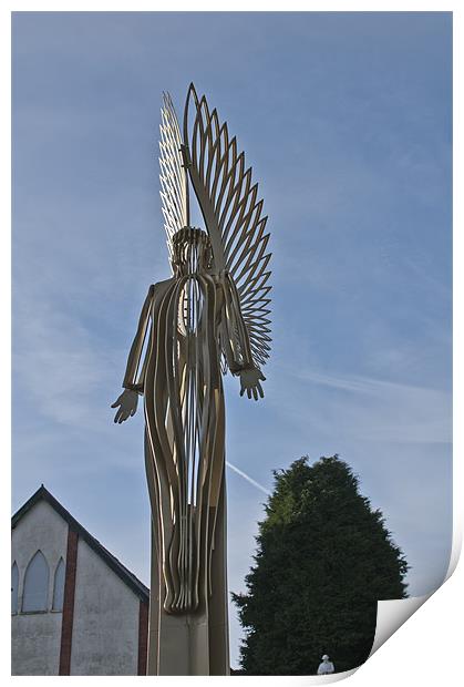The Angel of Bargoed 3 Print by Steve Purnell