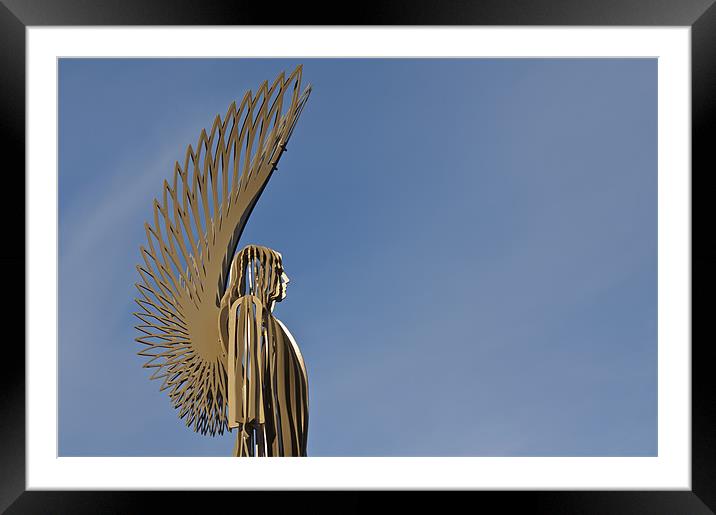 The Angel of Bargoed 5 Framed Mounted Print by Steve Purnell