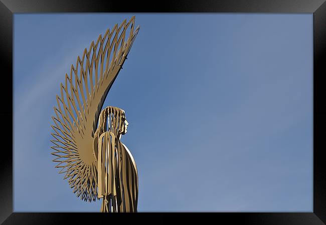 The Angel of Bargoed 5 Framed Print by Steve Purnell