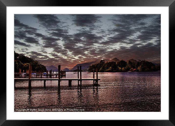 Last Light on Derwent Water Framed Mounted Print by K7 Photography