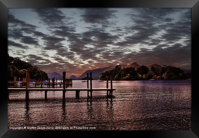 Last Light on Derwent Water Framed Print by K7 Photography
