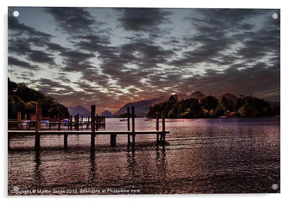Last Light on Derwent Water Acrylic by K7 Photography