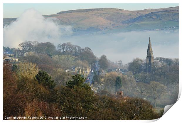 View From Holcombe Hill Print by Ade Robbins