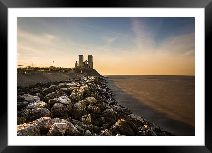 Reculcer Towers - late afternoon. Framed Mounted Print by Ian Hufton