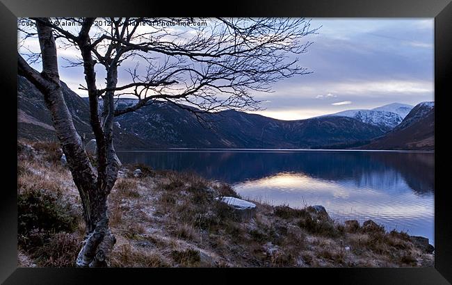 The banks of Loch Muick Framed Print by alan bain