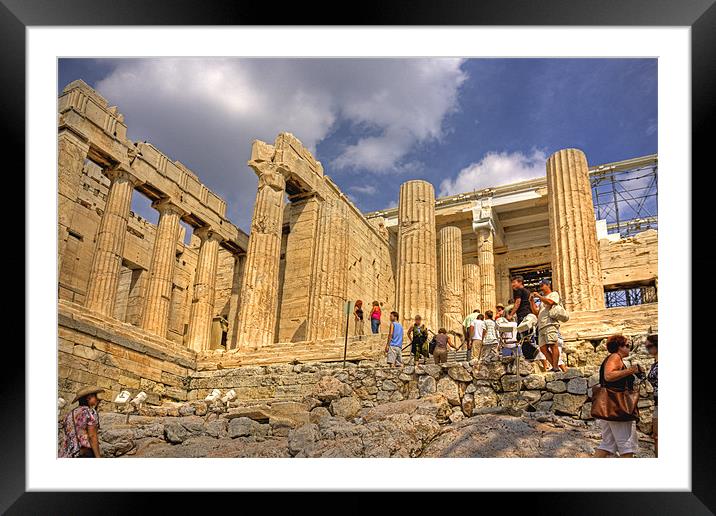 The Propylaia Framed Mounted Print by Tom Gomez