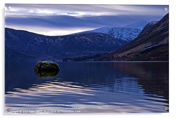 Loch Muick Aberdeenshire Acrylic by alan bain