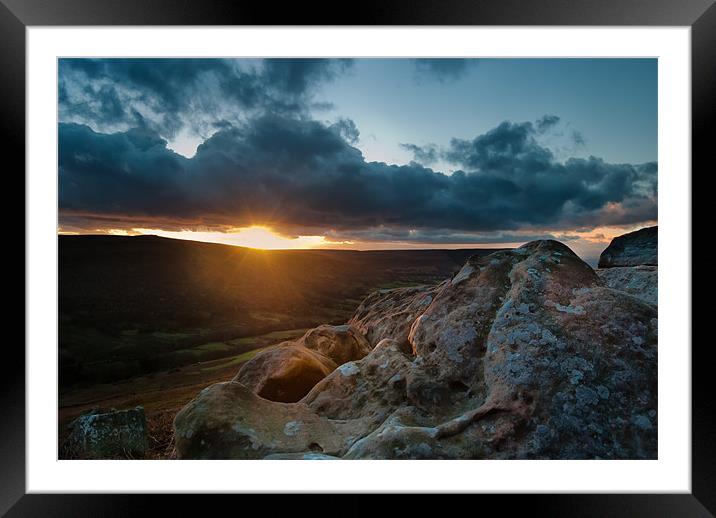 Sunset at Scugdale North Yorkshire Framed Mounted Print by Greg Marshall
