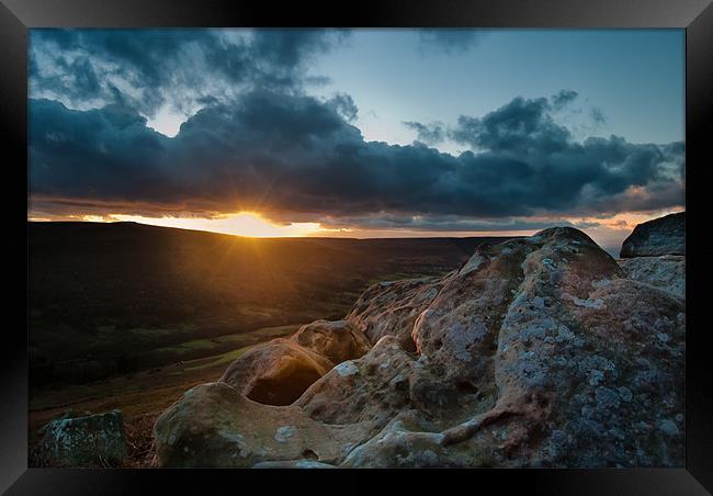 Sunset at Scugdale North Yorkshire Framed Print by Greg Marshall
