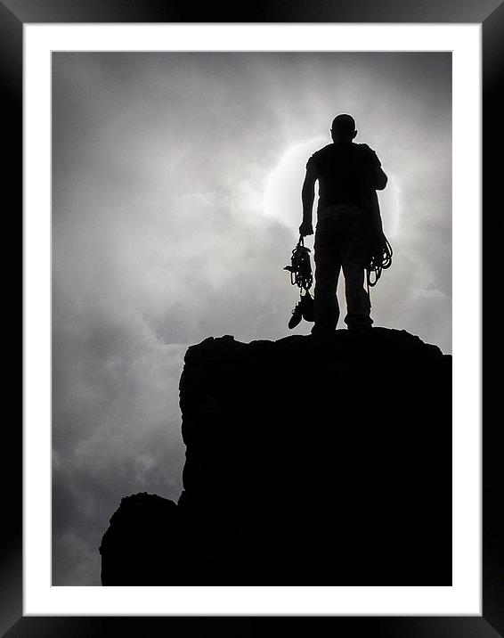 On top of the world Framed Mounted Print by Jan Venter