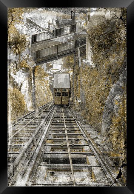 Lynton & Lynmouth Cliff Railway Framed Print by Mike Gorton