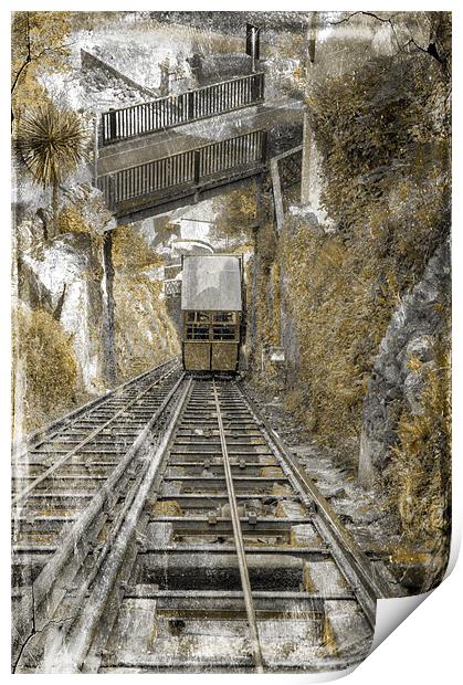 Lynton & Lynmouth Cliff Railway Print by Mike Gorton