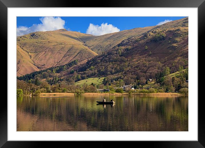 Grasmere Fishing Framed Mounted Print by John Hare