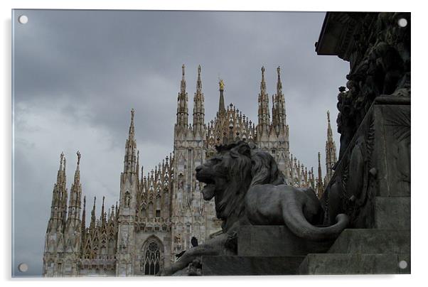 Milan Duomo Acrylic by Lee Silva