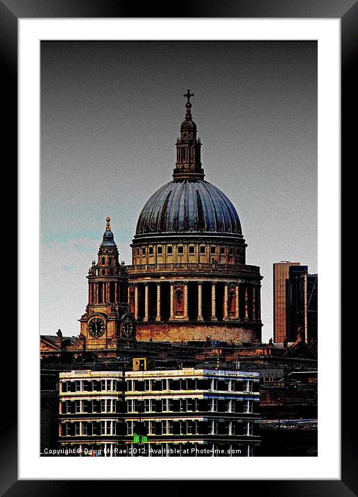 St''Pauls Framed Mounted Print by Doug McRae
