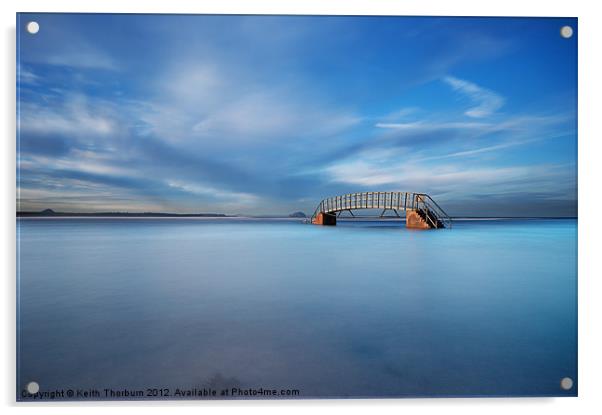 Bridge in the Sea Acrylic by Keith Thorburn EFIAP/b