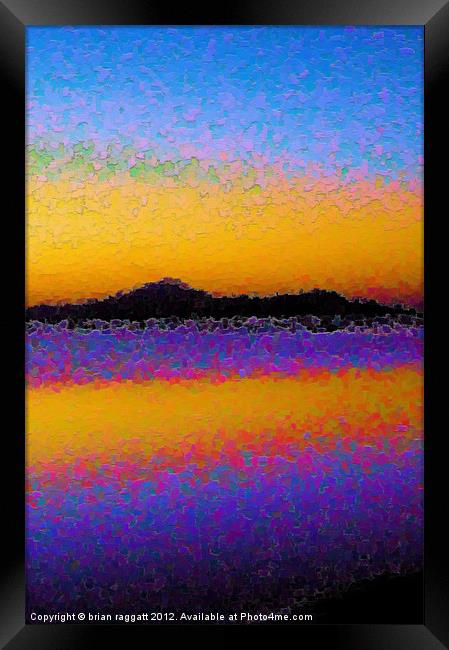 Abstract Beach Framed Print by Brian  Raggatt