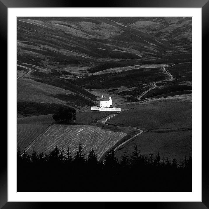 Landscape - Corgaff castle  Framed Mounted Print by David Turnbull