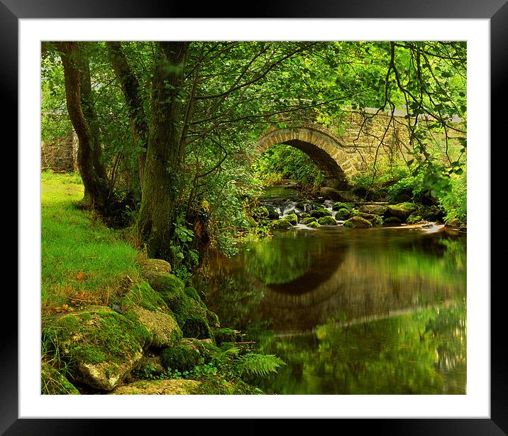 River Bovey at North Bovey,Dartmoor Framed Mounted Print by Darren Galpin